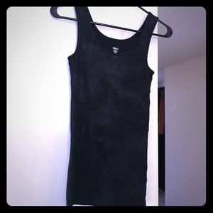 ❗️Closet Clear-out❗️ Black sparkle tank, size M